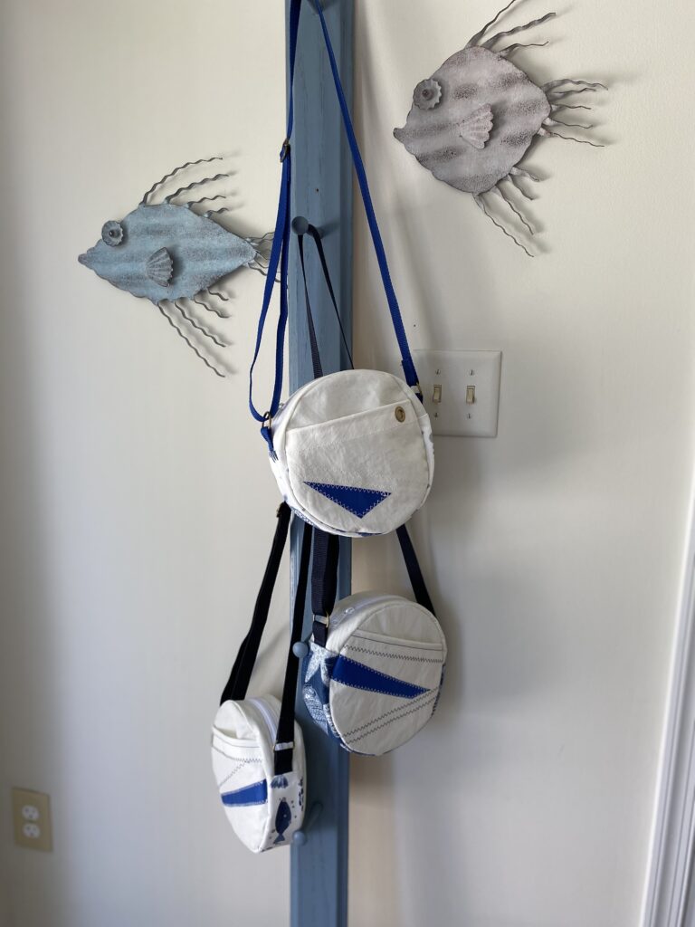 Recycled sail cross body bags from NNK Bags